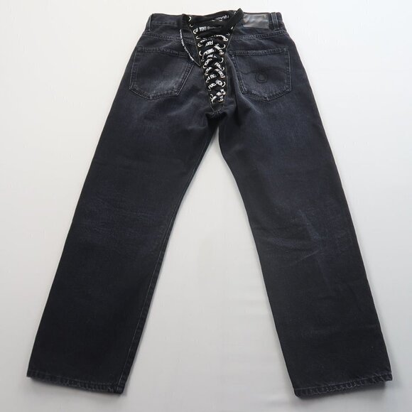 R13 Back Lace Up Jeans in Jake Black Size 27 - Picture 5 of 14
